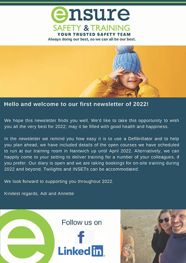 Newsletter January 2022 Schools and Nurseries