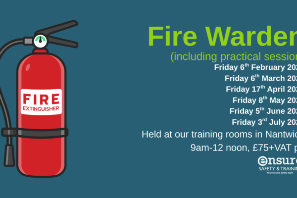 Fire Warden training dates through to July 2026