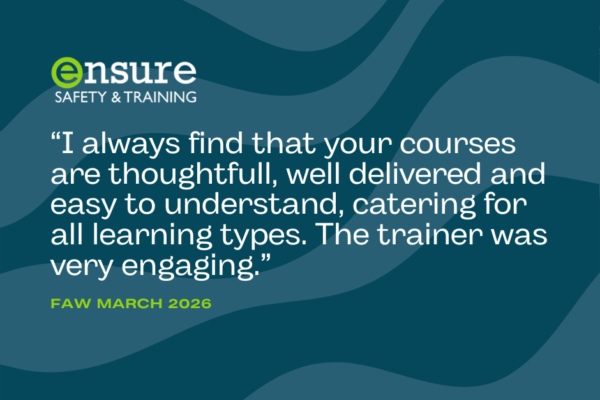 Feedback from a recent First Aid at Work course…